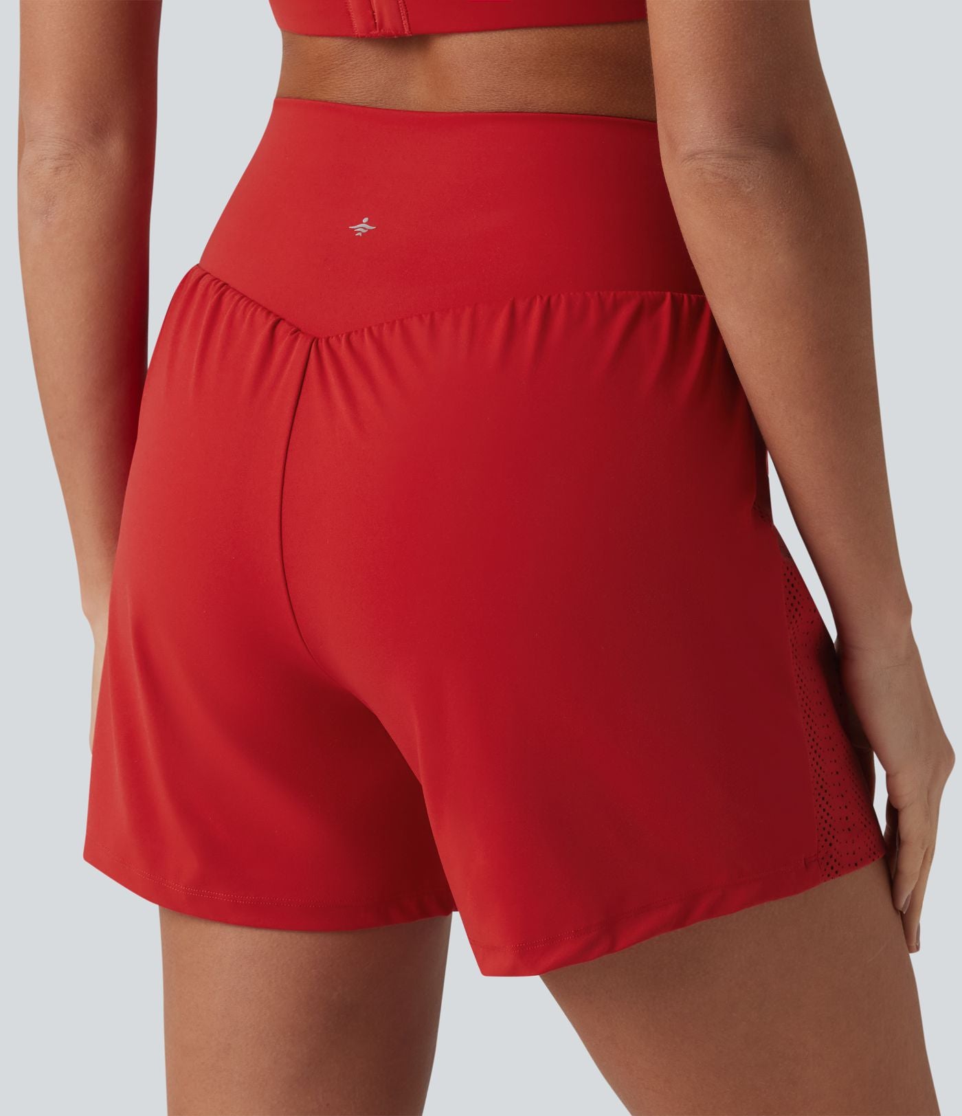 Short de course 2-en-1 12,5 cm taille haute avec poches
