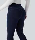 Legging 7/8 en denim gainant taille haute effet push-up Halara Flex™ avec poches