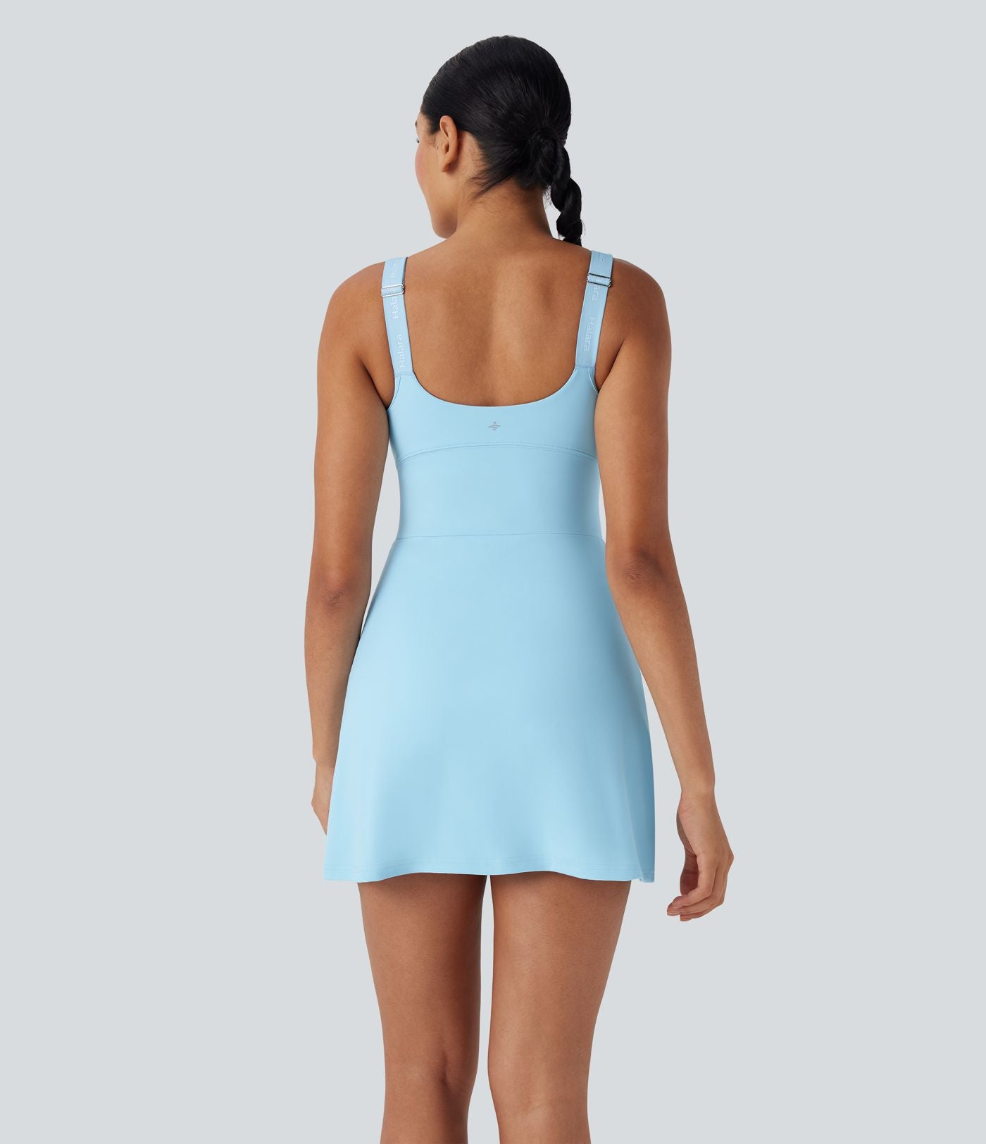 Robe de yoga active 2-en-1 Softlyzero™ Plush dos nu avec bonnets moulés push-up fermeture éclair bretelles ajustables et poches - Easy Peasy