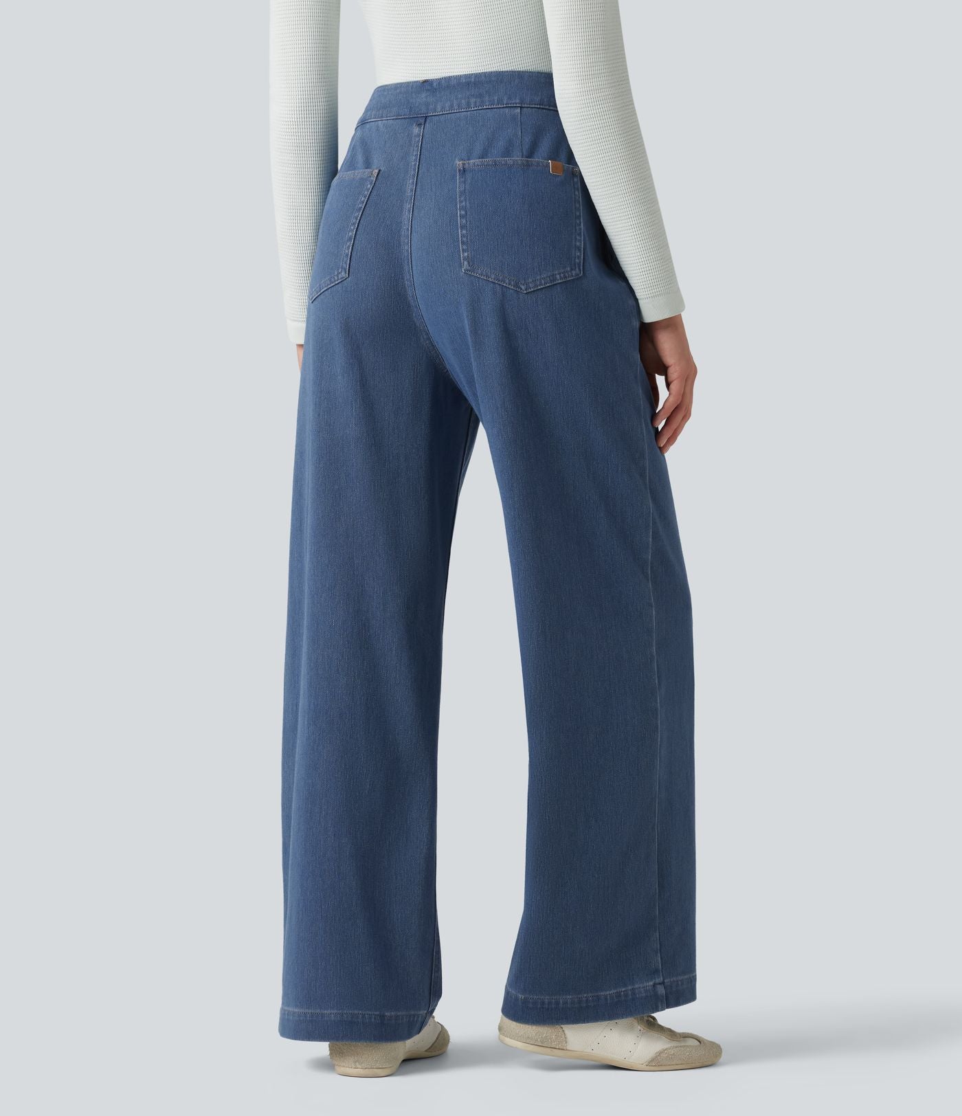 Halara Flex™ Jean droit casual taille haute avec poches
