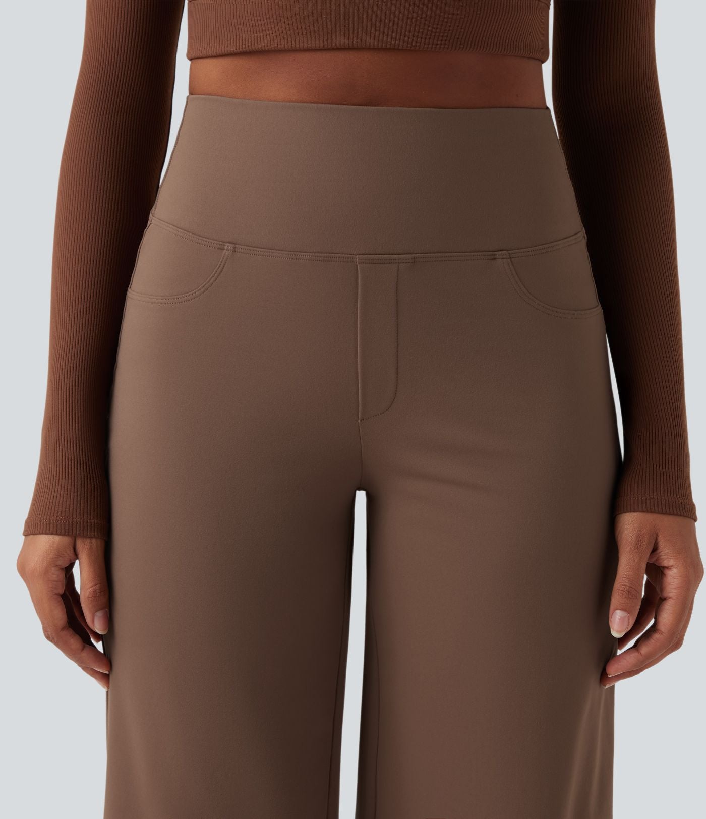 Pantalon yoga large gainant taille haute DayStretch avec poches