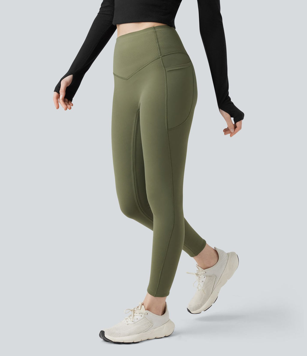 Legging de yoga gainant taille haute extra chaud Halara UltraSculpt™ avec poches