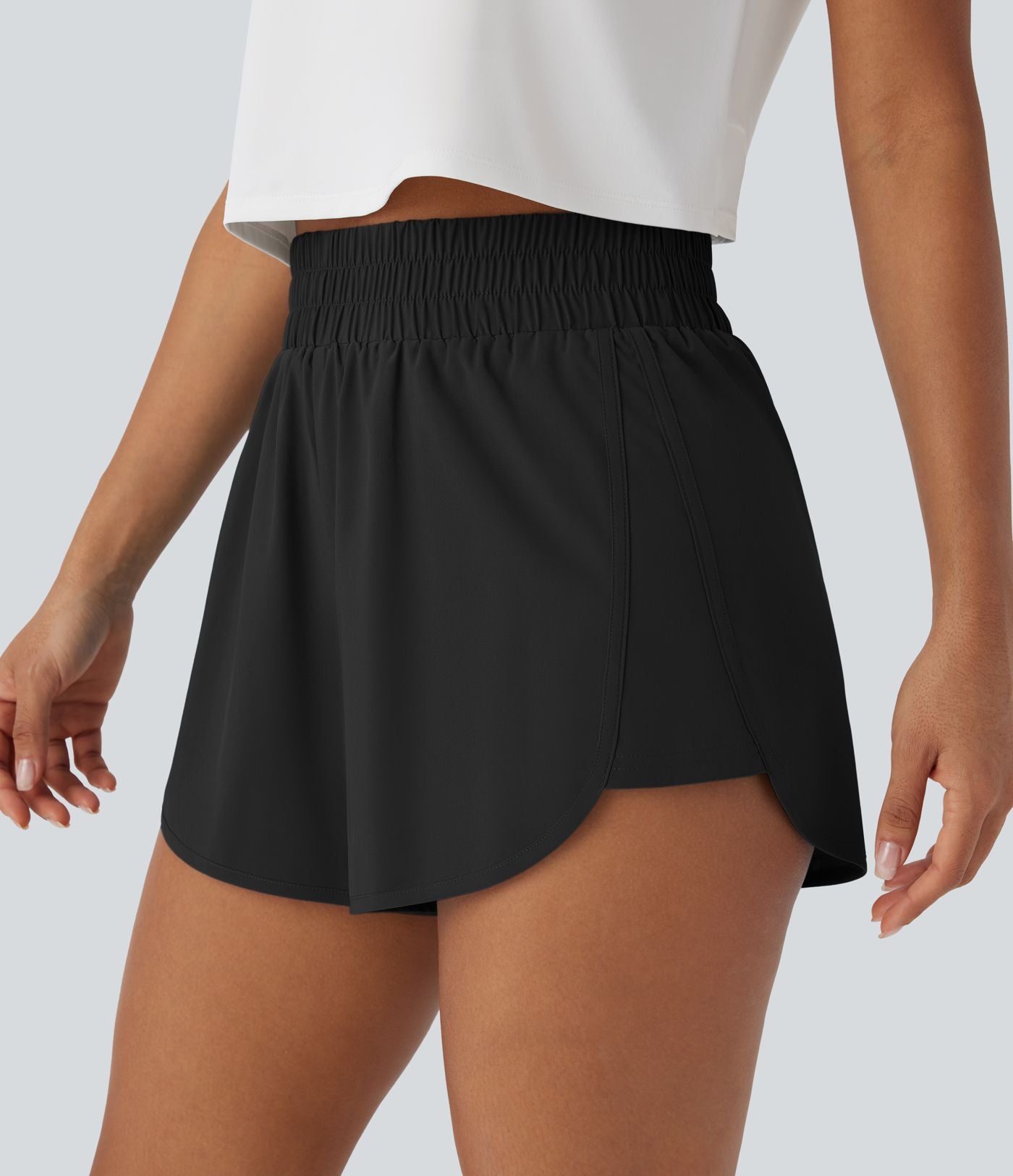 Short de randonnée Breezeful™ taille haute à séchage rapide avec poche zippée dos et ourlet arrondi