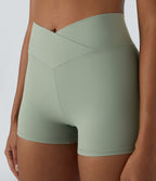 Softlyzero™ Short 7,5cm Biker Taille Haute Croisé Uni