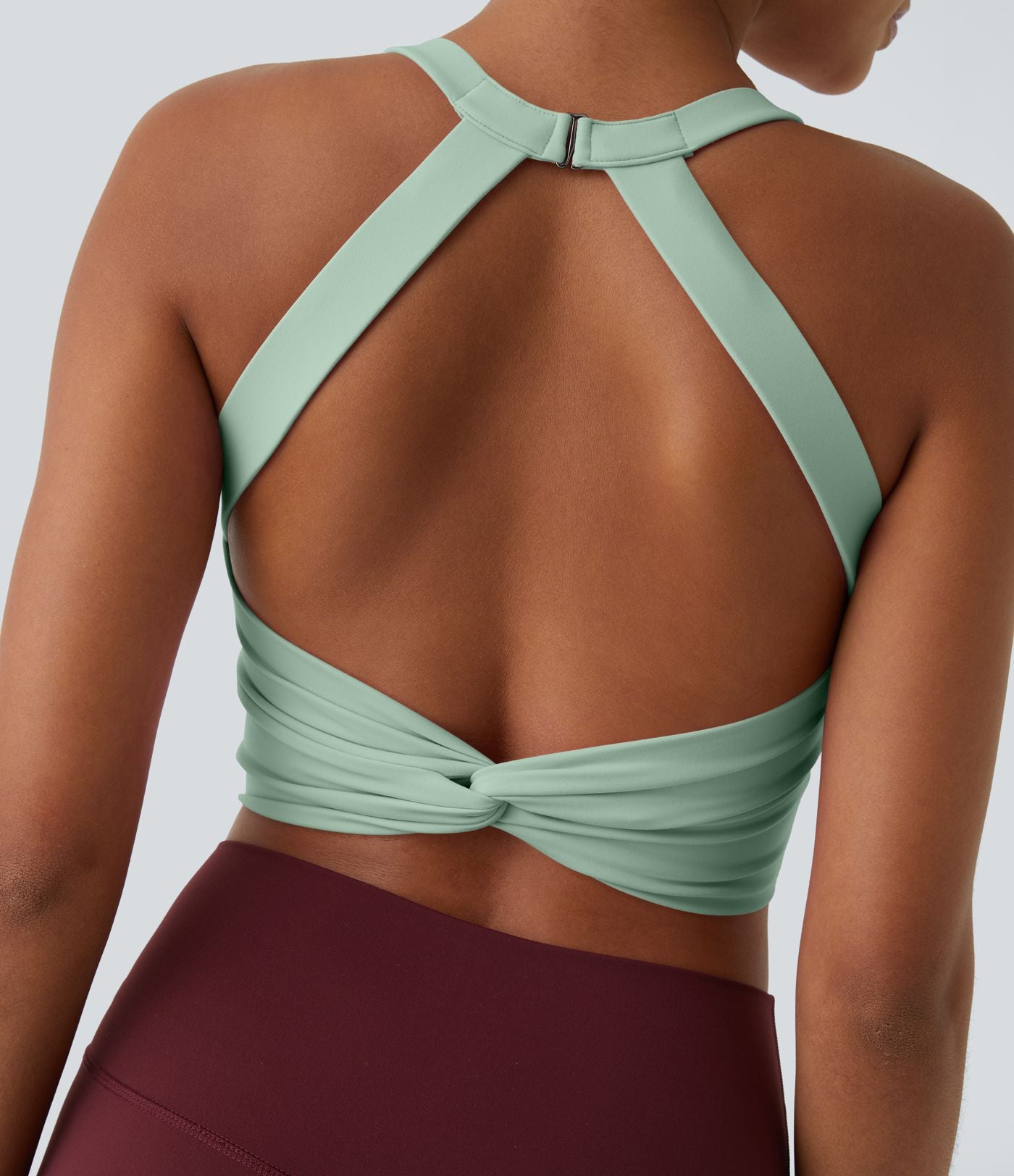 Débardeur yoga court SoftlyZero™ Plush à découpes A-C