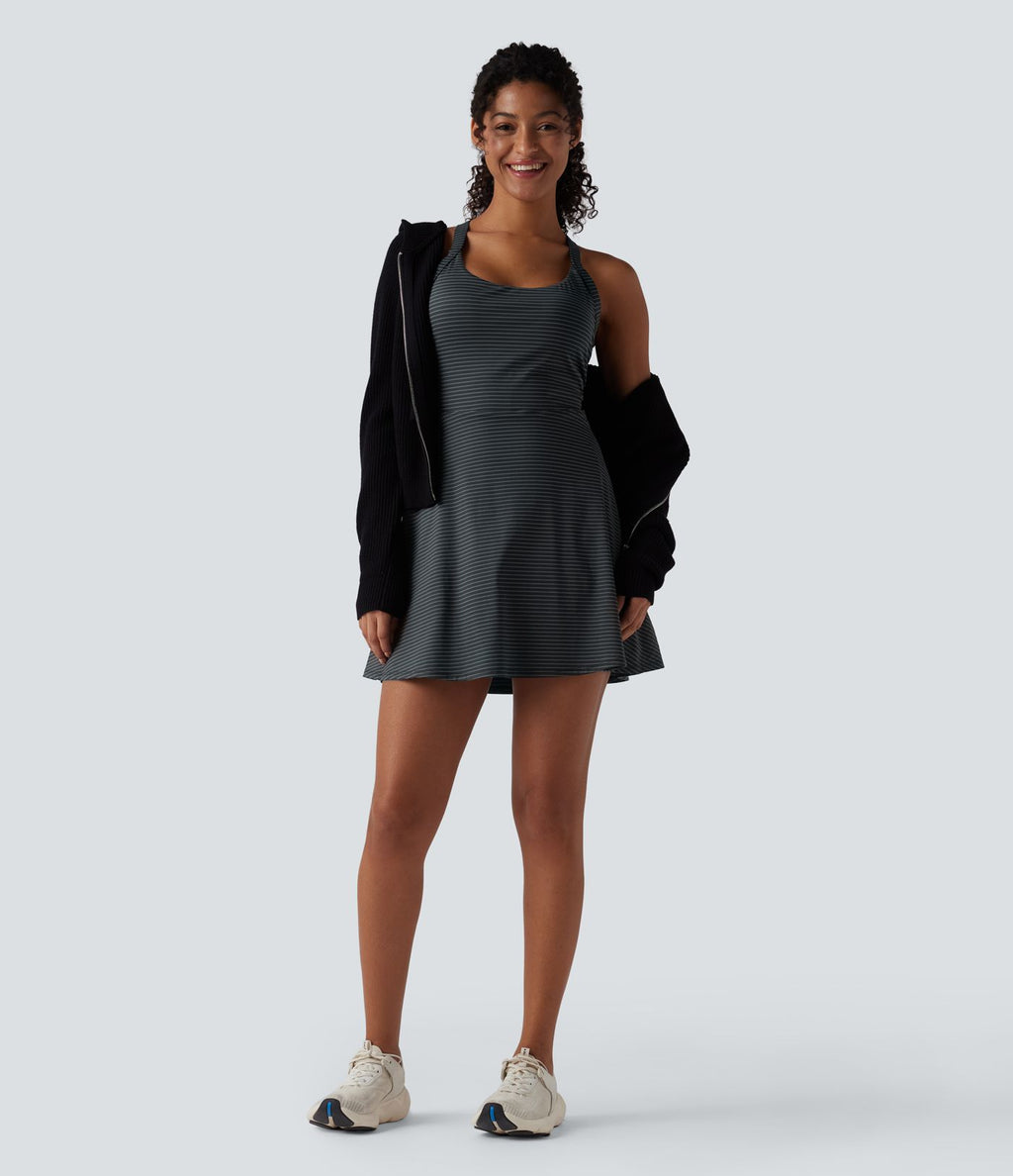 Robe active mini de danse 2-en-1 à rayures - Édition Easy Peasy