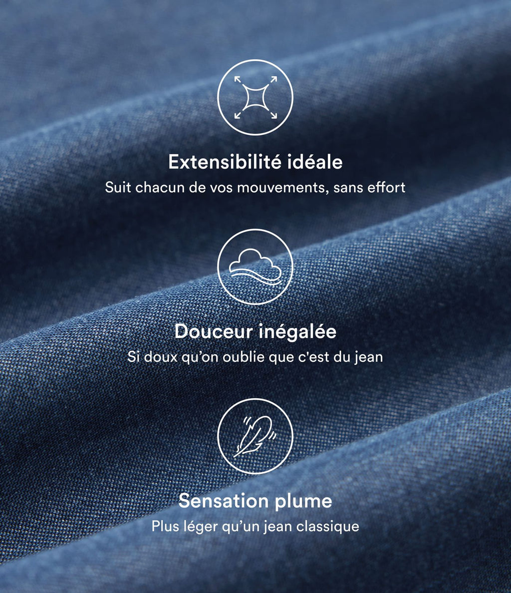 Halara Flex™ Short décontracté ample en jean taille haute 17,5 cm avec poches
