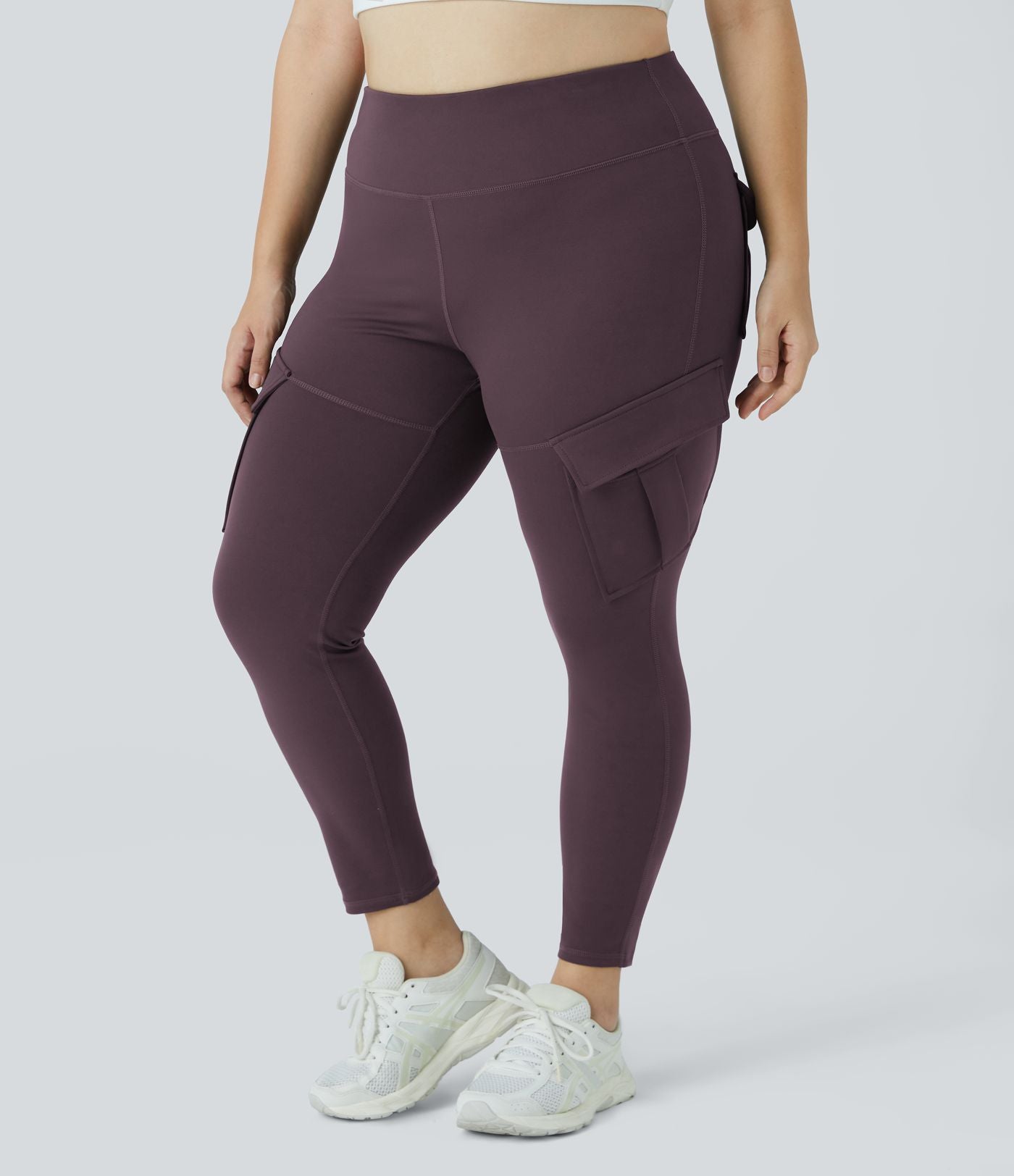 Legging yoga grande taille ajusté cargo 7/8 taille haute DayStretch avec poches