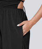 Breezeful™ Combinaison Casual Dos Nu Croisé avec Lacets et Poches Latérales à Séchage Rapide