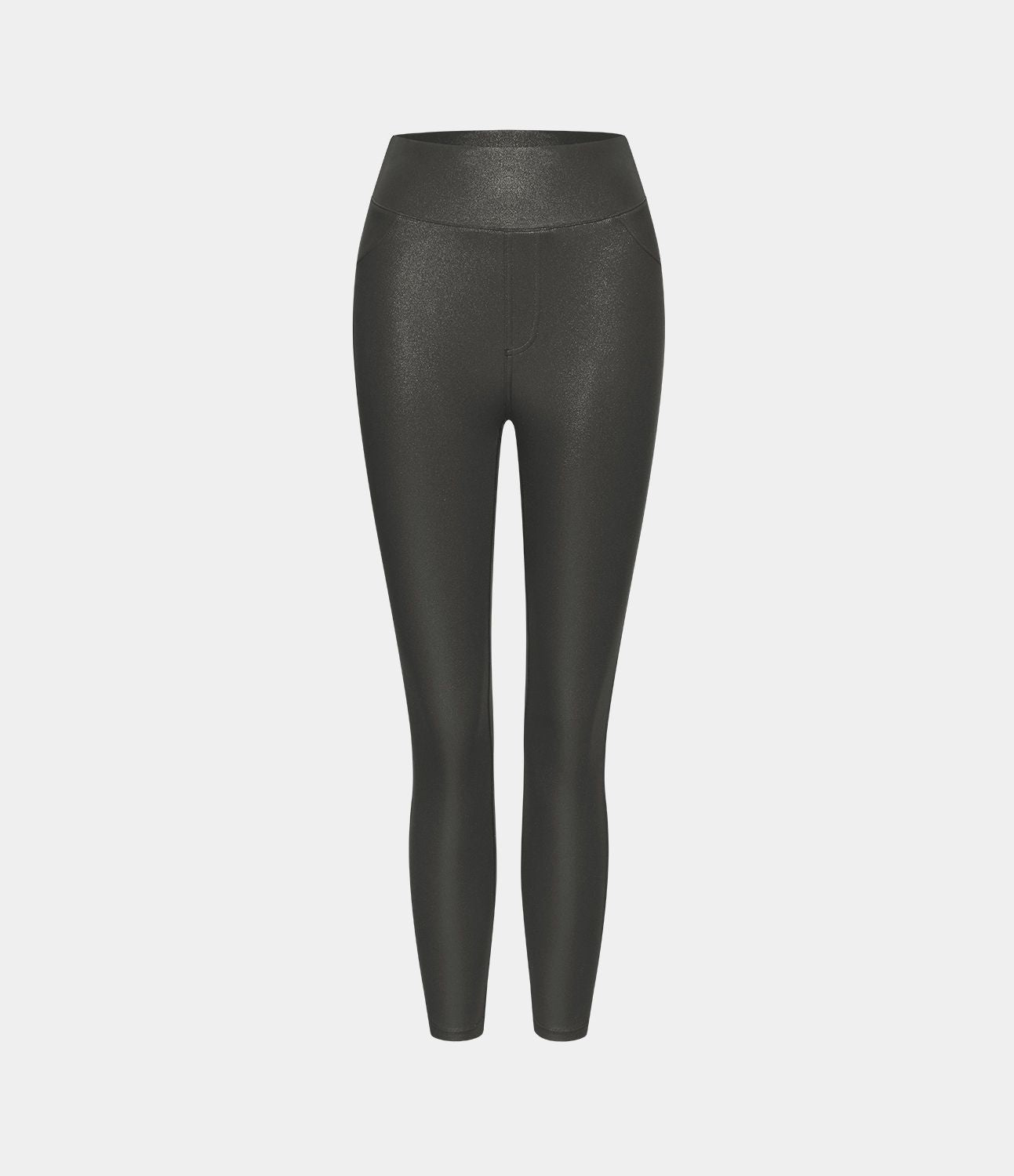 Softlyzero™ Legging Travail Taille Haute Tissu Enduit Poche Latérale Arrière