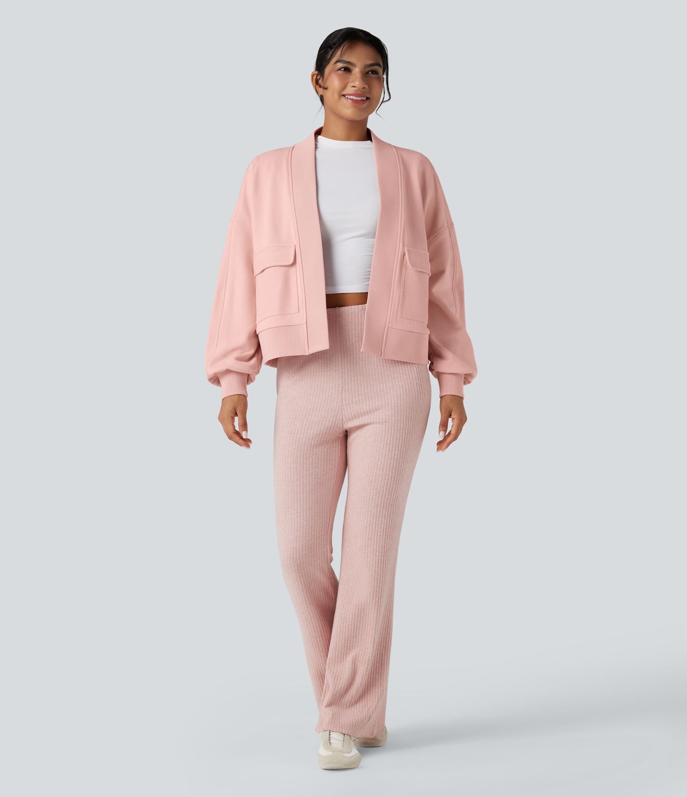 Sweat-shirt oversize manches longues avec poches