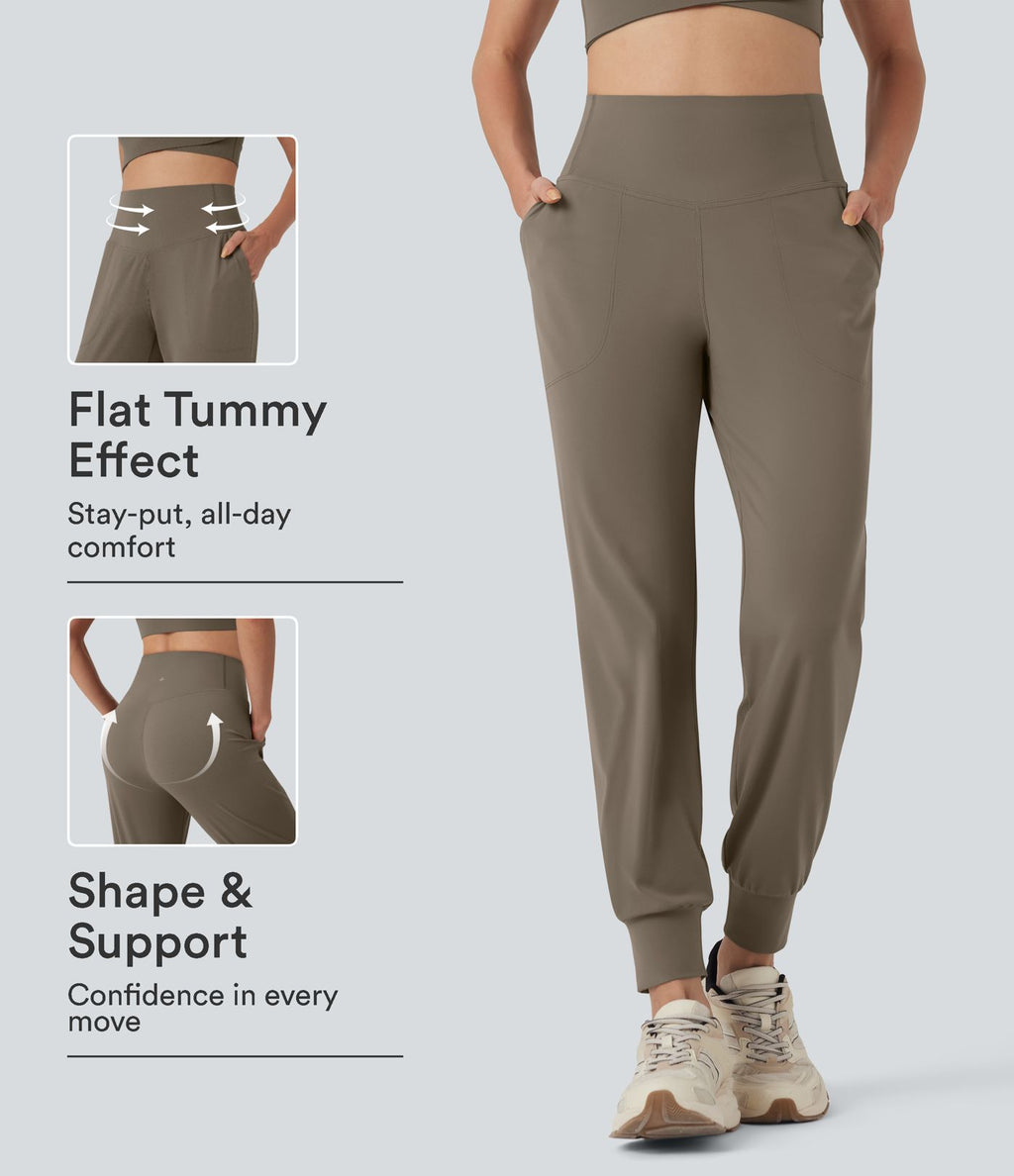 Jogging de yoga gainant taille haute avec poches Halara UltraSculpt™