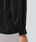 Chemise de travail manches longues col V