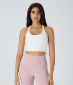 Débardeur yoga court SoftlyZero™ Plush à découpes A-C