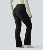 Jean évasé Halara Flex™ casual gainant taille haute avec poches