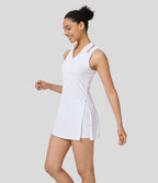 Robe de Golf Sport Mini Cool Touch à Col en Deux Parties avec Poches - Golf Tee Poche