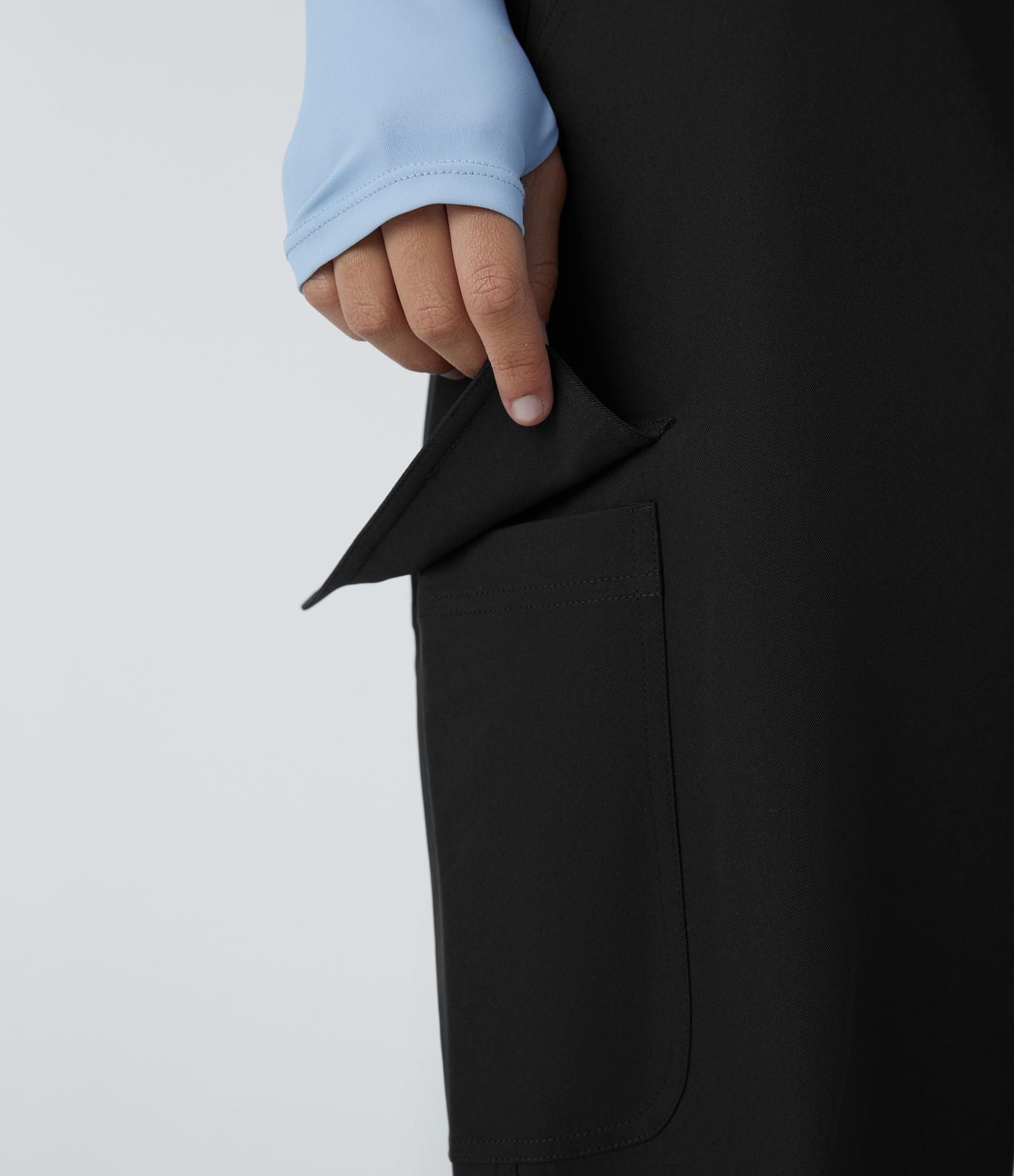 Pantalon cargo de camping déperlant et résistant à l’usure, taille haute, avec poches