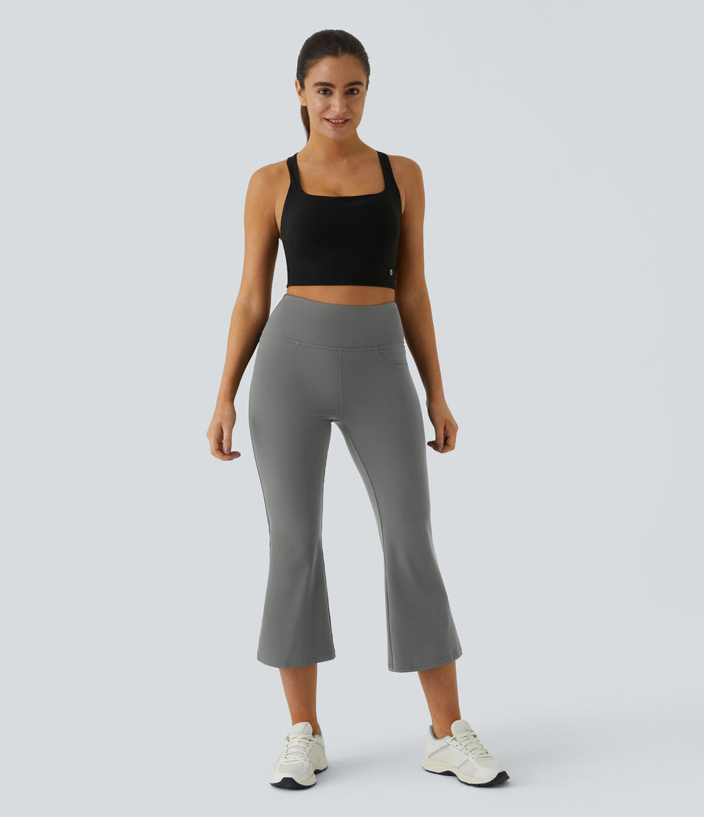 Legging yoga capri évasé taille haute DayStretch avec poches
