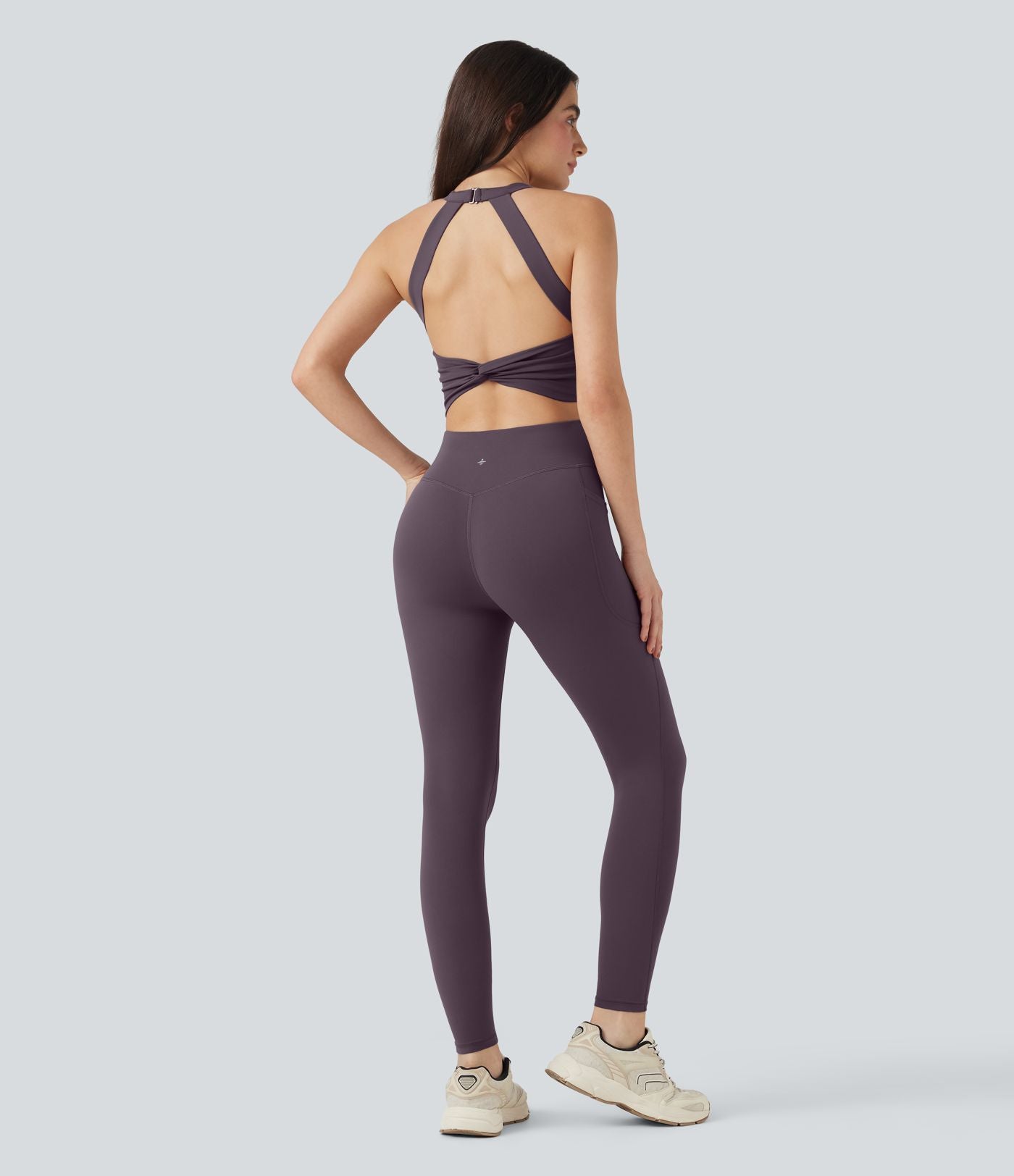 Combinaison-pantalon d'entraînement gainante avec poches - Édition Easy Peasy Halara UltraSculpt™
