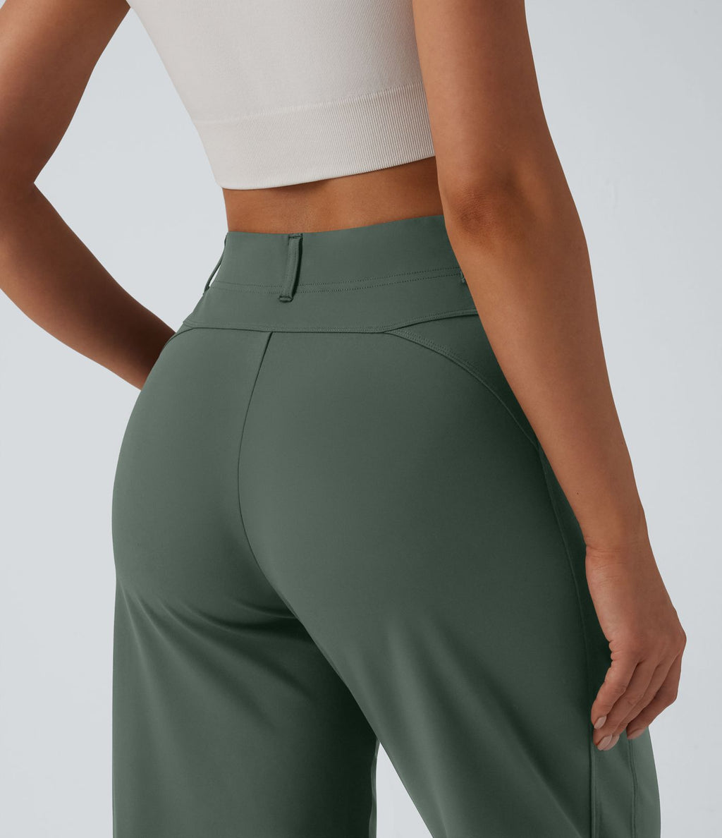 Pantalon barrel DayStretch taille haute avec poches