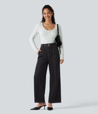 Jean large casual Halara Flex™ taille haute à poches