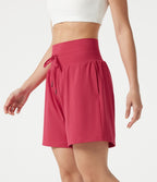 Short de yoga SoftlyZero™ Airy taille ultra-haute cordon 2-en-1 effet frais InstantCool 17,5 cm avec poches