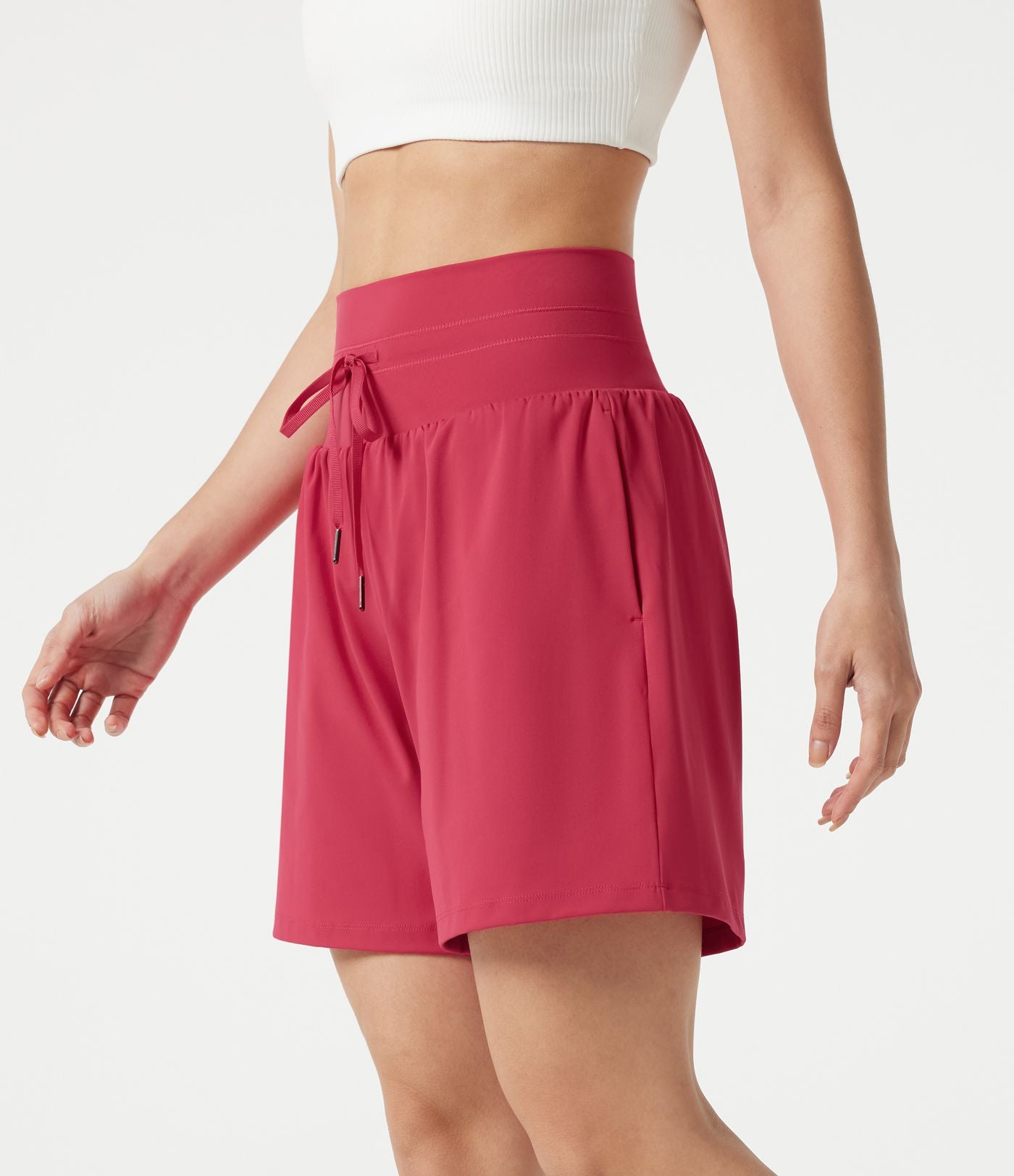 Short de yoga SoftlyZero™ Airy taille ultra-haute cordon 2-en-1 effet frais InstantCool 17,5 cm avec poches