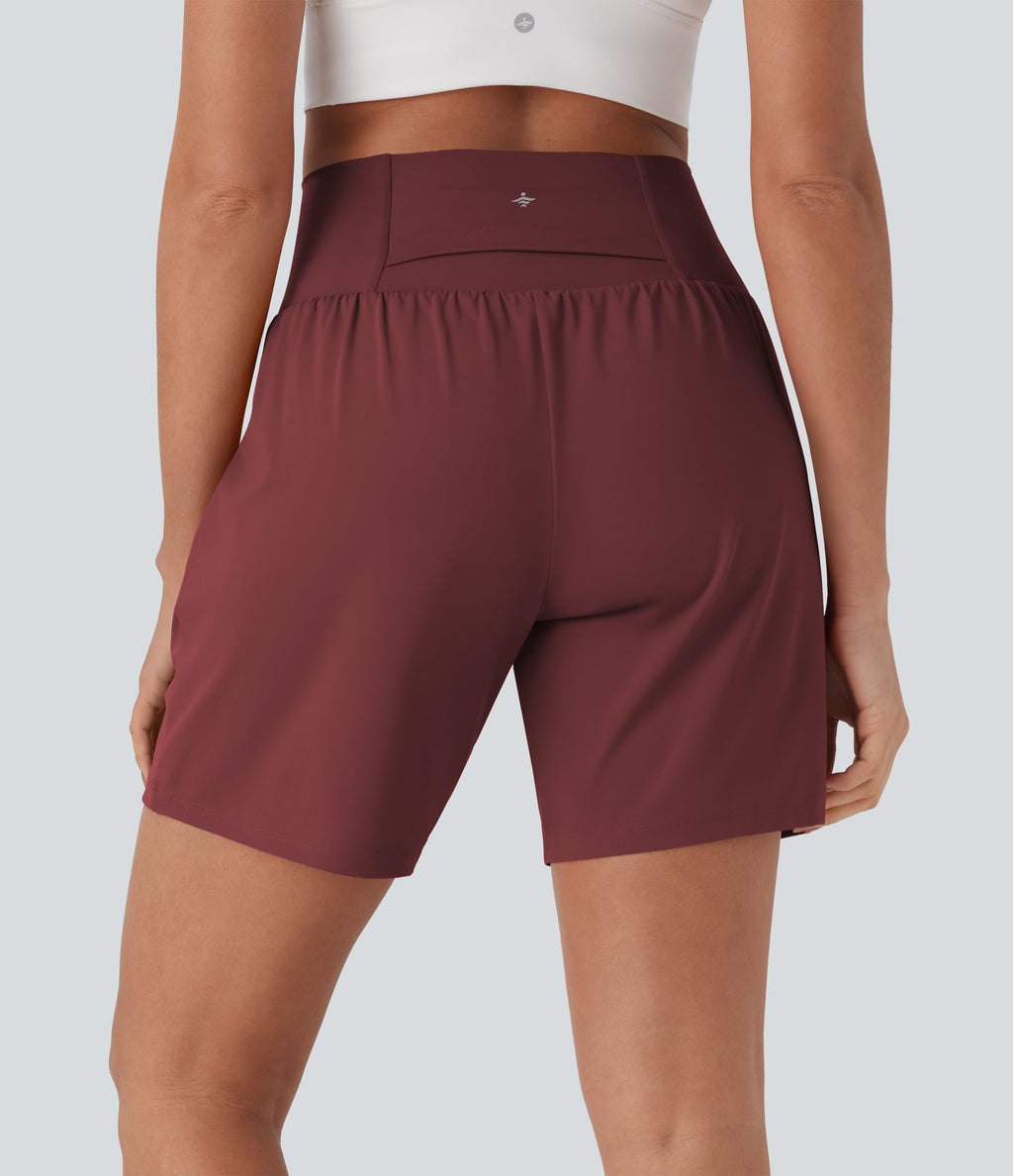 Short de yoga SoftlyZero™ Airy 2-en-1 taille très haute avec poches et effet frais InstantCool 17,5 cm