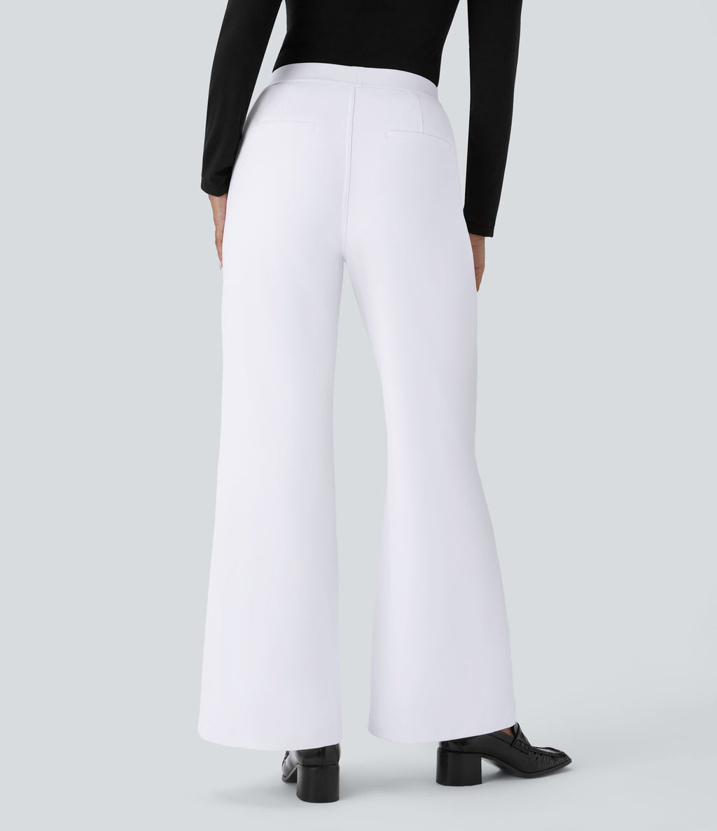 Pantalon tailleur évasé taille haute Halara Flex™ DayStretch avec poches