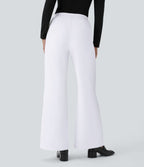Pantalon tailleur évasé taille haute Halara Flex™ DayStretch avec poches