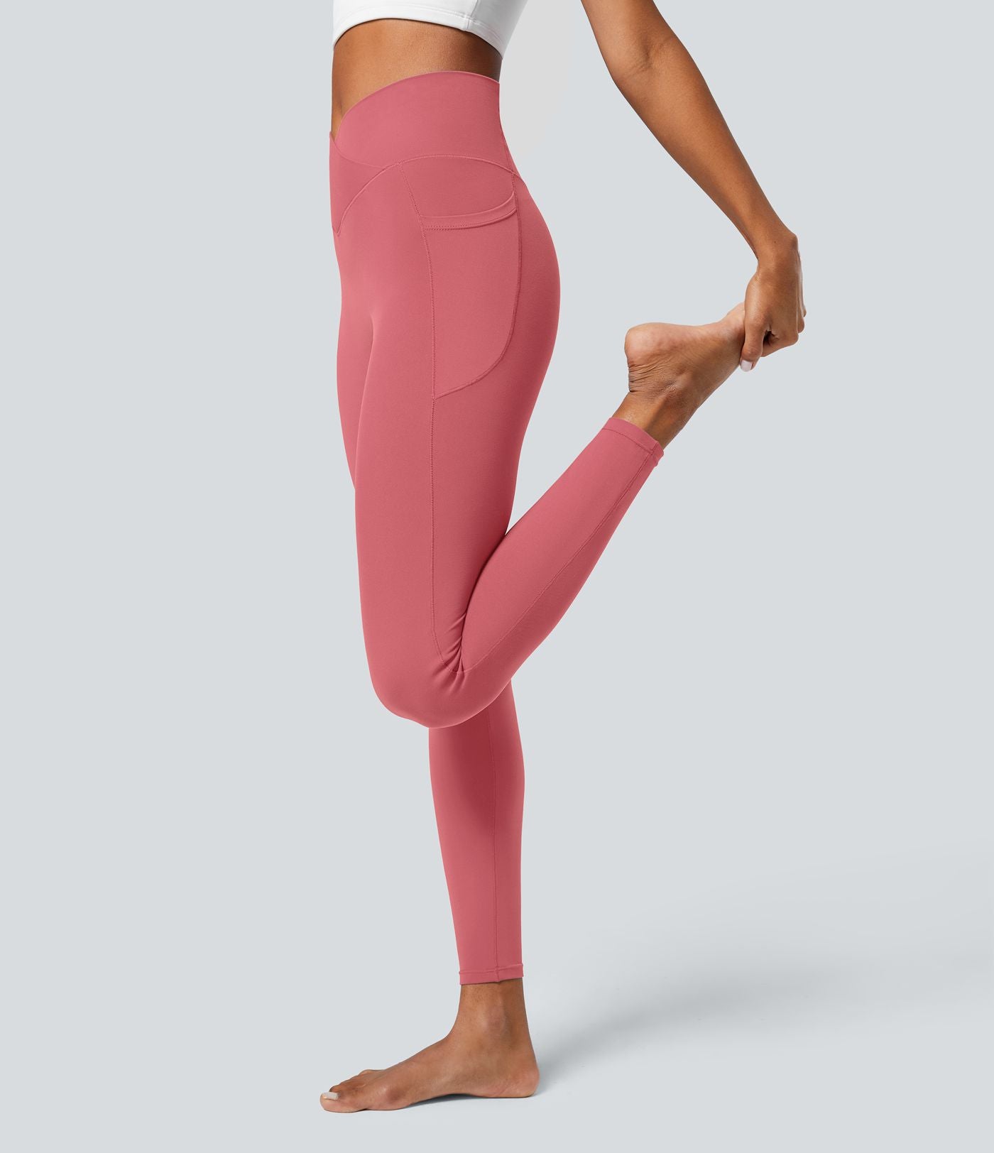 Softlyzero™ Legging Unis Poches Croisées