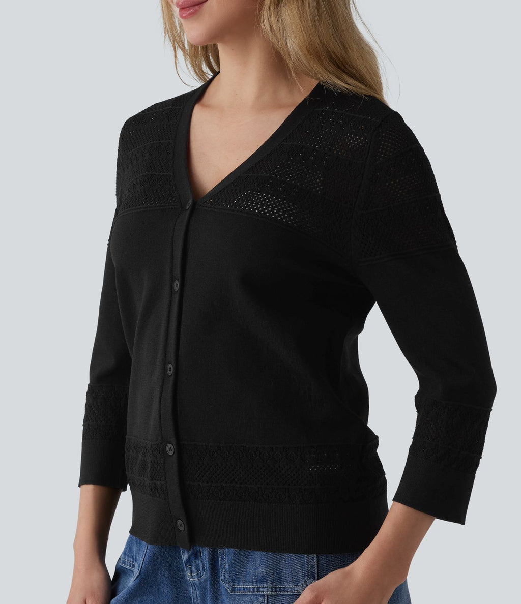 Gilet de travail col V boutonnage crochet