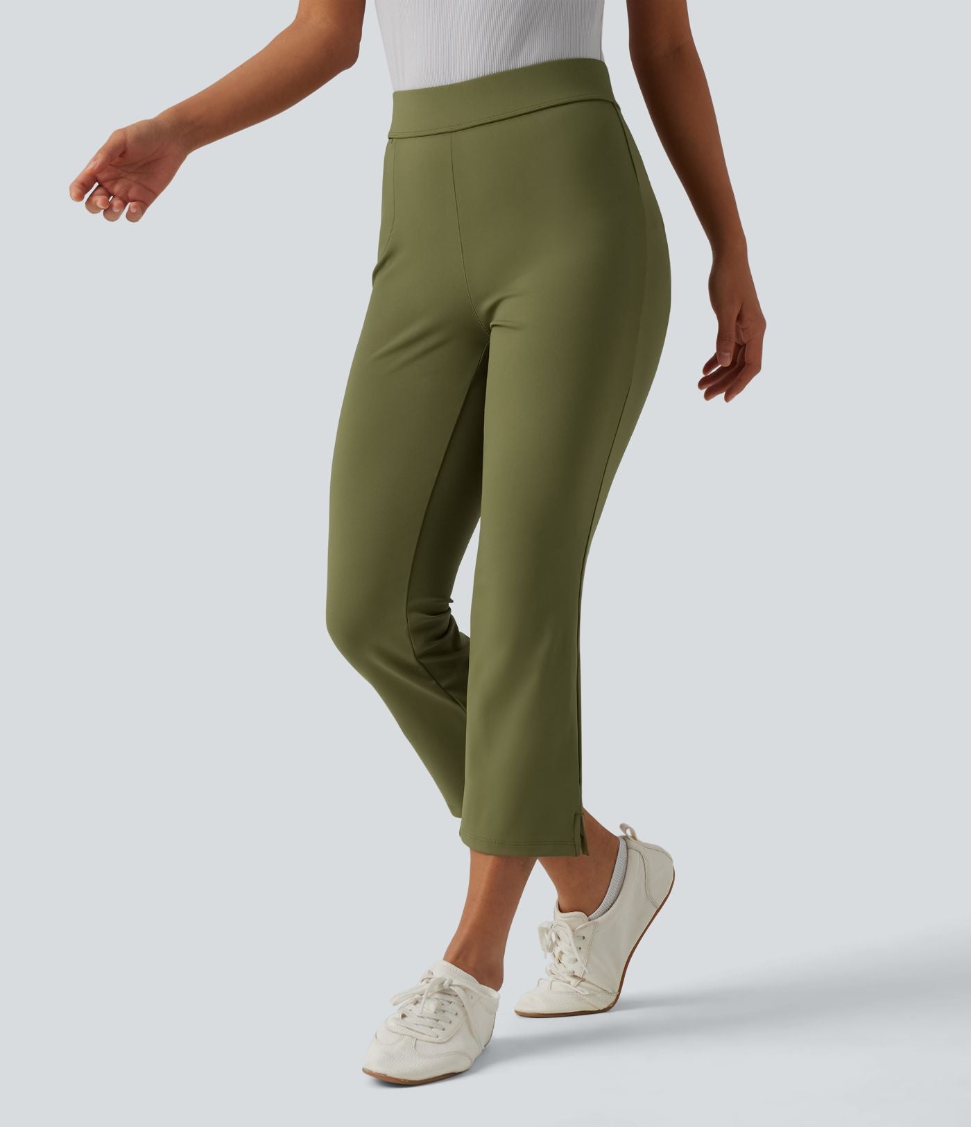 Pantalon bootcut court tailleur Halara Flex™ DayStretch mi-taille avec fente et poche