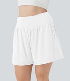 Short tailleur 2-en-1 Cool Touch yoga taille très haute Softlyzero™ Airy grande taille 17,5 cm avec poches