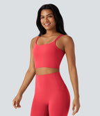 Débardeur yoga court Halara UltraSculpt™ double bretelles torsadé dos nu