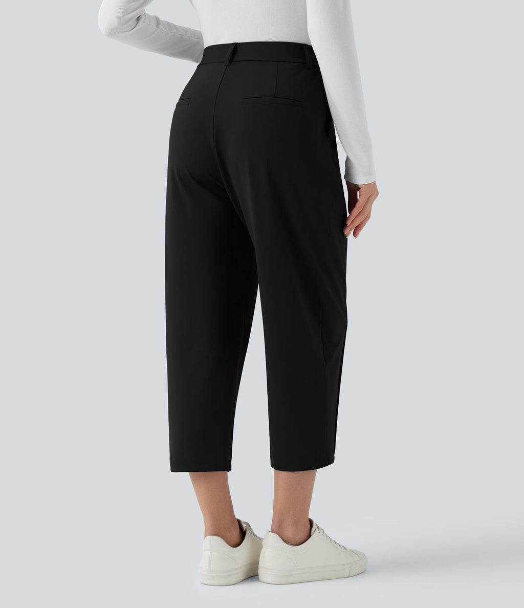 Pantalon tailleur court fuselé taille haute Halara Flex™ DayStretch avec poches