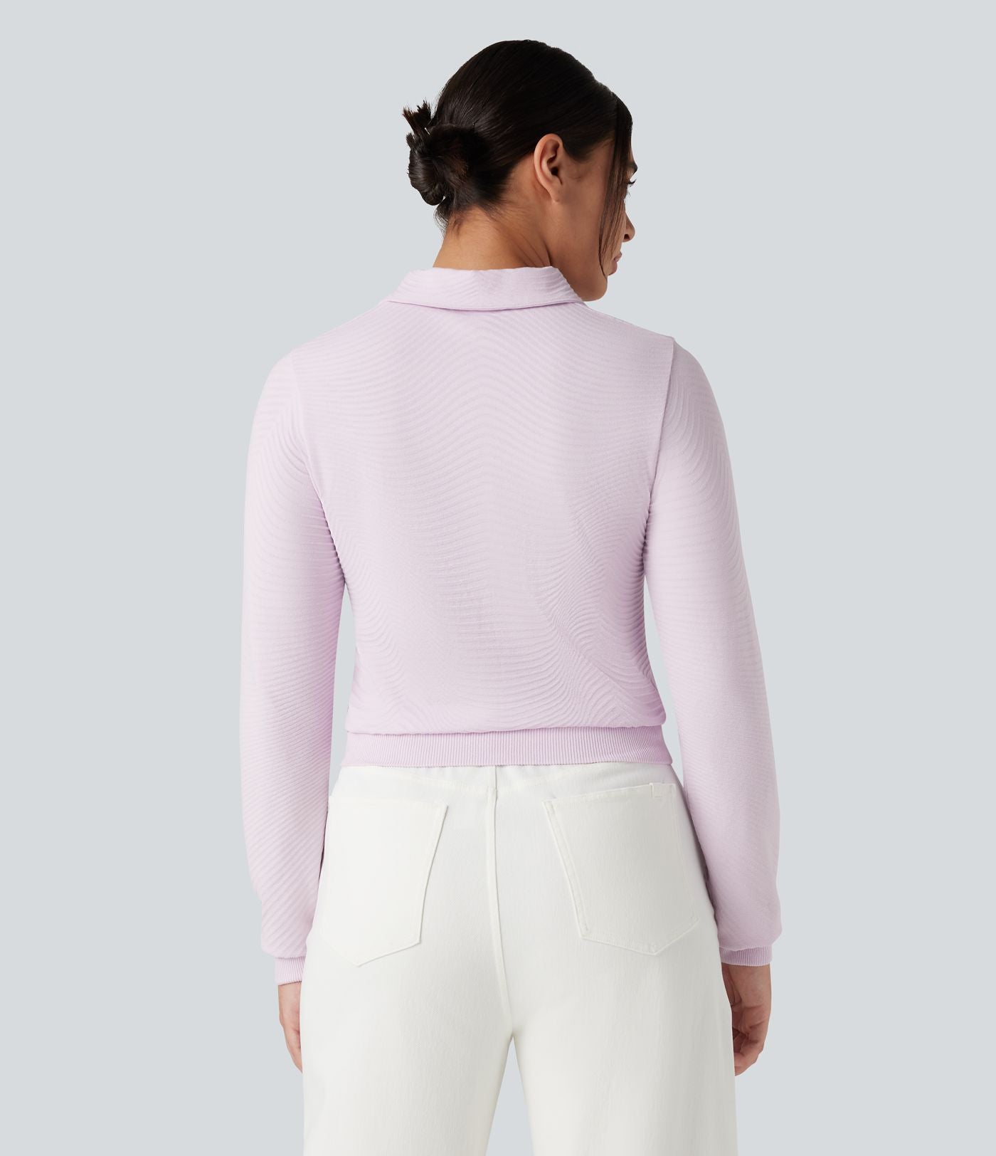 Haut de sport polo à manches longues sans couture OneForm Seamless Flow