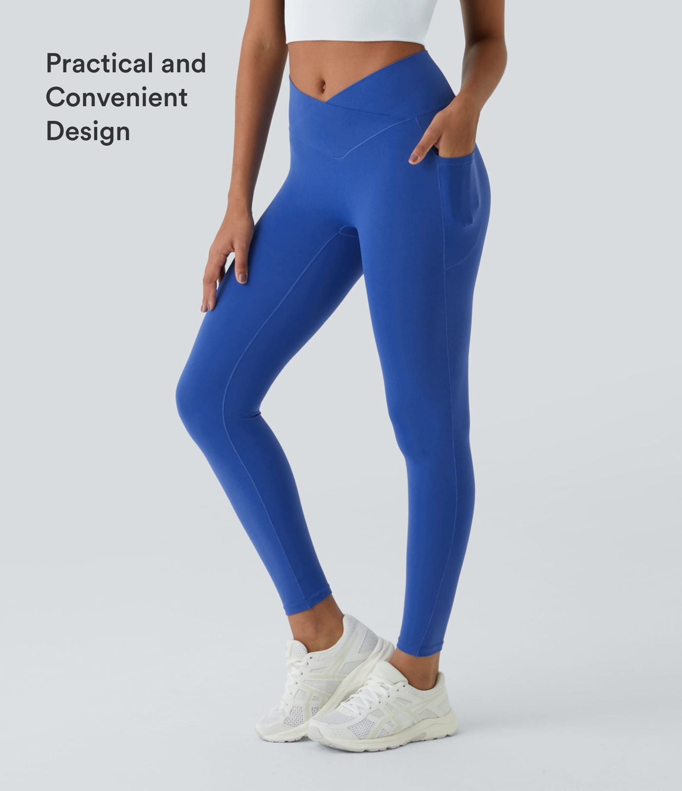 Softlyzero™ Legging Unis Poches Croisées