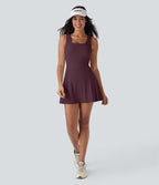 Robe SoftlyZero™ Airy de danse mini 2-en-1 dos nu, col U, bretelles croisées, poches latérales et effet frais InstantCool, accès facile Easy Peasy