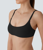 Brassière de détente extensible dos nu douce pour la peau avec bretelles ajustables