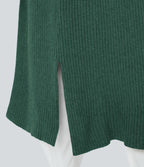 Cardigan long casual à capuche, manches longues et poches