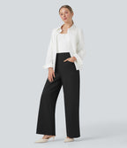 Pantalon de travail coupe droite taille haute Halara Flex™ DayStretch avec poches
