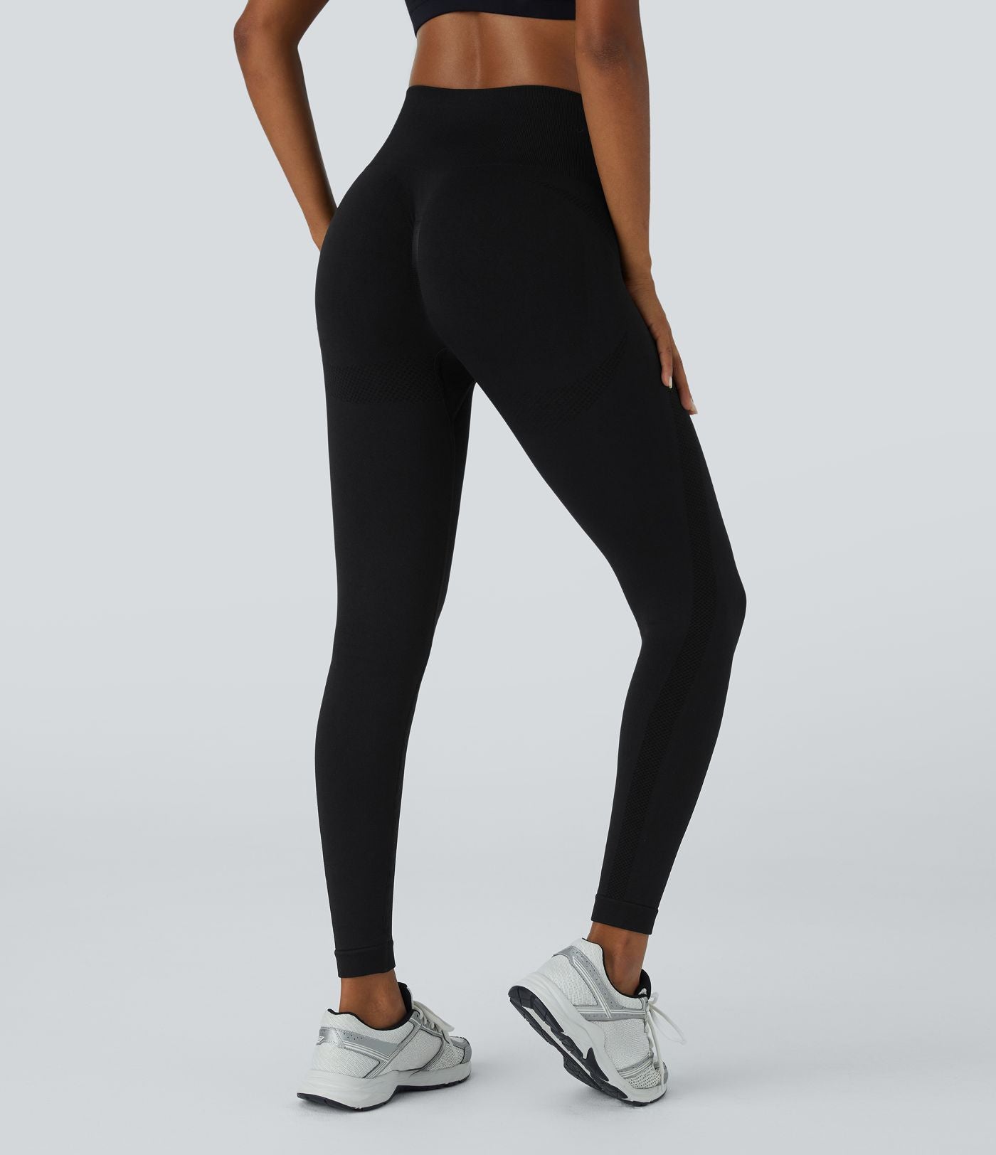 Legging yoga 7/8 taille haute froncé sans couture OneForm Seamless Flow