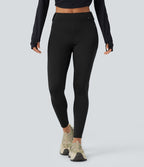Legging cargo de randonnée résistant à l'usure taille mi-haute avec poches