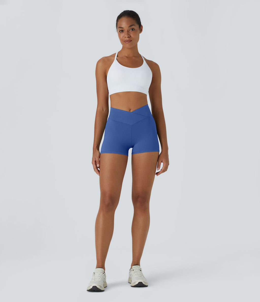 Softlyzero™ Short 7,5cm Biker Taille Haute Croisé Uni