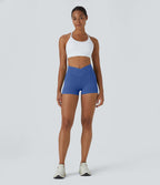 Softlyzero™ Short 7,5cm Biker Taille Haute Croisé Uni