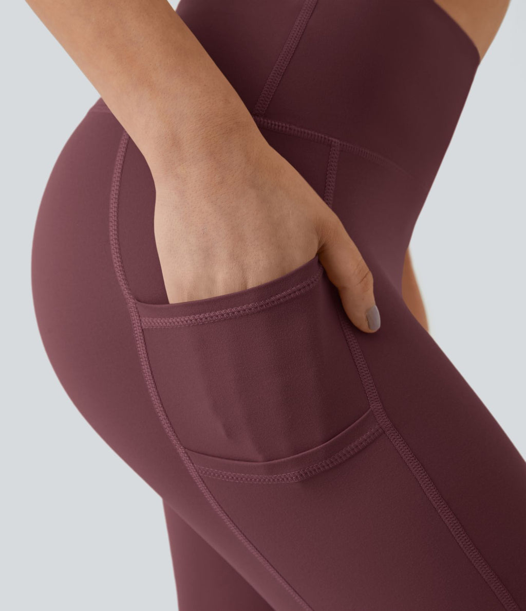 Softlyzero™ Legging Uni Taille Haute Doubles Poches - UPF50+