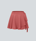 Breezeful™ Jupe Évasée Casual Taille Haute 2 en 1 Poche Latérale Séchage Rapide