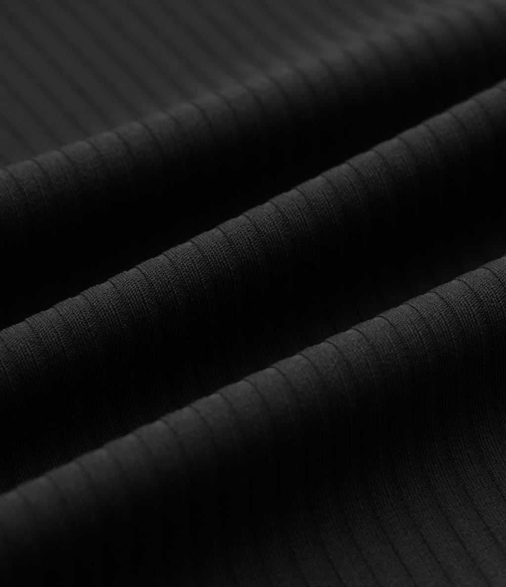 Robe midi moulante décontractée côtelée à col rond sans manches avec soutien-gorge intégré