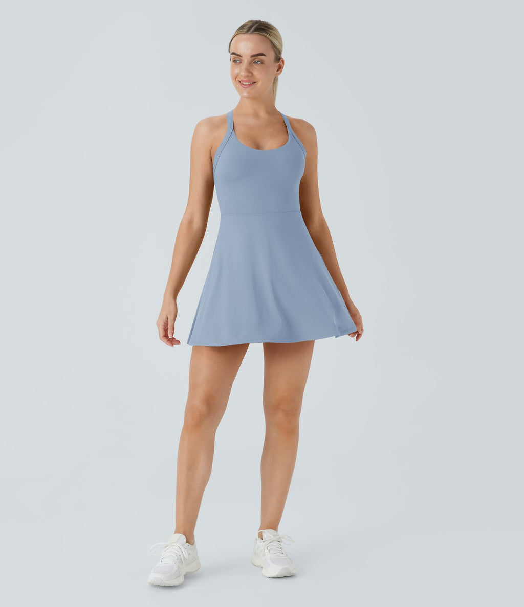 Robe de sport dos nu torsadée A-C